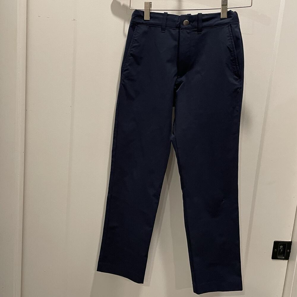 Crewcuts Boys Performance Chino Pants Size 10 Play Travel Comfort Navy Blue